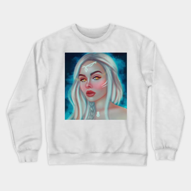 Elf Girl Crewneck Sweatshirt by Purplehate